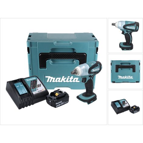 Makita DTW 251 RM1J Akku Schlagschrauber 18 V 230 Nm 1/2" + 1x Akku 4,0 Ah + Ladegerät + Makpac