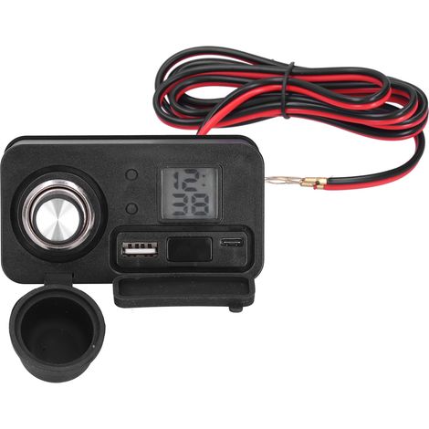 Chargeur Moto QC 3.0 Rapide Double USB 5V/3A Allume-Cigare Étanche pour Téléphone GPS (1/5)
