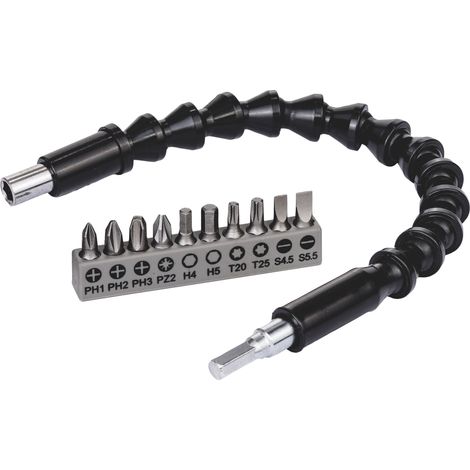JUEGO DE PUNTAS DE 11 PIEZAS + EXTENSIÓN FLEXIBLE DE 300 MM - B 2608522377 (1/2)