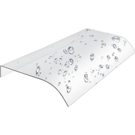Wolketon Tettoia per Porta Tettoia Pensilina per Porta Protezione Esterna dalla Pioggia e dalle Intemperie 40 x 80 cm Montaggio a parete esterna