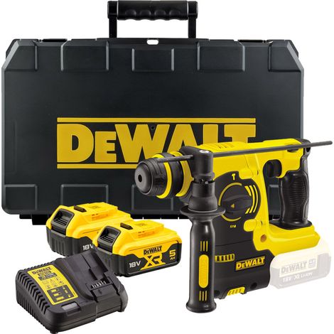 Dewalt DCH253P2 18v 3kg SDS+ Rotary Hammer Drill, 2 x 5.0ah Batt Charger + Case (1/4)