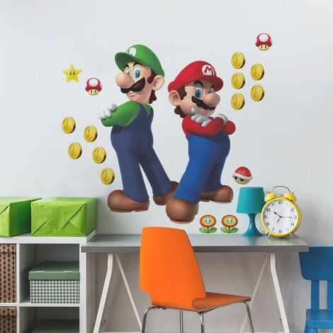 Stickers Muraux NIN Super Mario Luigi et Mario (1/5)