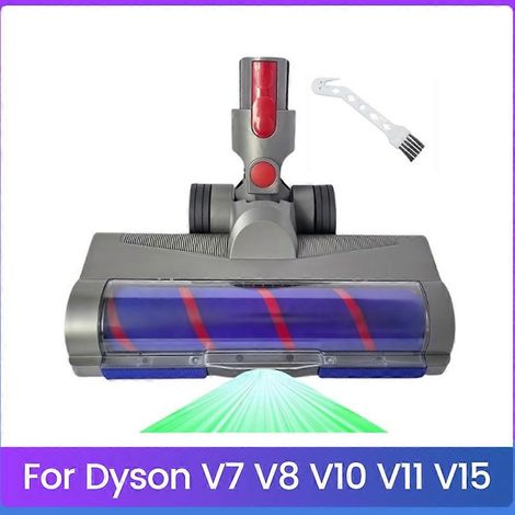 Brosse pour aspirateur Soft Roller Brosse Head avec LED Lights pour V7/V8/V10/V11/V15 Aspirateur accessoire pour Hardwood Floor (1/5)