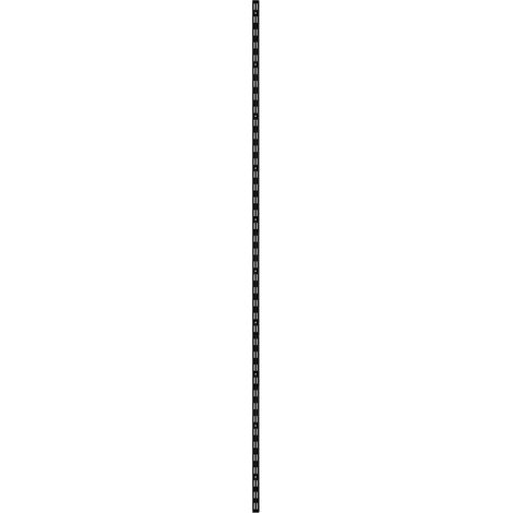 TrendLine Wandschiene 1-reihig schwarz 200 x 2,5 cm