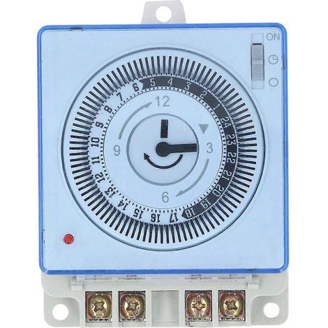 Minuterie mécanique 24 heures avec arrêt automatique et système de connexion rapide pour la commande d'éclairage E