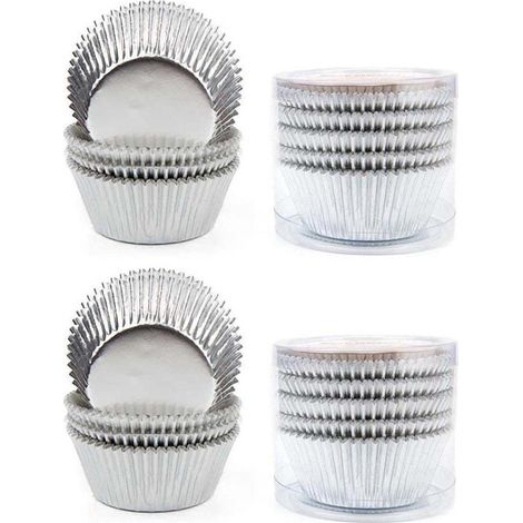 Lot de 200 caissettes en papier pour muffins et cupcakes, pour la cuisson et le service des desserts lors de fêtes et d'événements.-AquaForge (1/5)