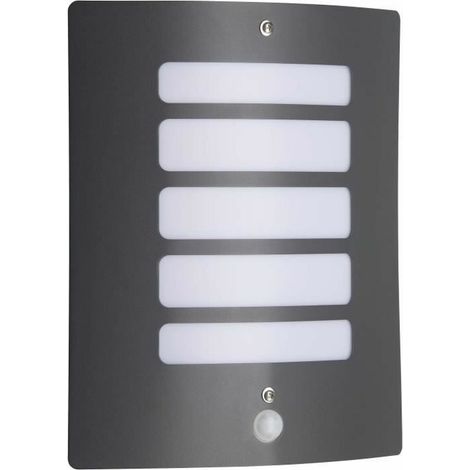 Lampe ext avec detect de mouve TODD Anthracite ampoule E27 max 60 W - Brilliant (1/3)