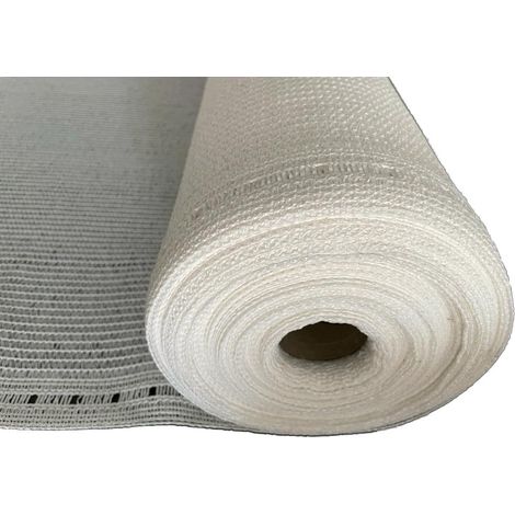 Telo Rete Ombreggiante Frangivista Frangisole BIANCA 1,5x10 Mt Schermatura 90% 1,5x10 metri Colore Bianco