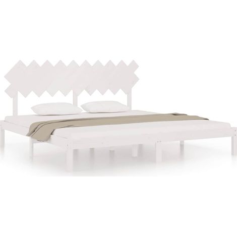 Maison Exclusive - Estructura de cama madera maciza blanco 200x20 (1/5)