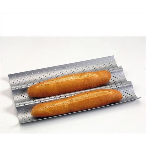 Patisse Molde para baguettes plateado 38 x 25 cm (1/2)
