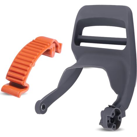 Maniglia del freno della catena LinDuxe 445 per motoseghe Husqvarna 445 445E 450 450E Leva del freno Protezione per le mani con fibbia di copertura superiore Clip 455 Sostituisce Husqvarna 505422701 5