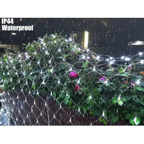 Guirlande Lumineuse Filet 320 LED, Filet Lumineux 3x3m, 8 Modes Variés, Imperméable, Dimmable, Décoration Chambre, Mariage, Fête, Maison, Jardin, Blanc (1/4)