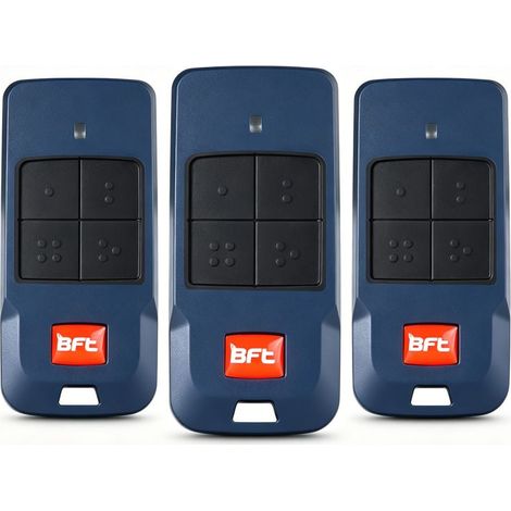Télécommande motorisation de Porte BFT Mitto Cool C4 4 canaux 433 MHz Rolling Code D112318 lot of 3