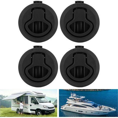 Serrure à anneau ronde 61mm pour bateaux et camping-cars, verrou de hublot étanche marine.