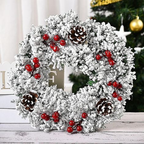 Hängender Weihnachtskranz für den Baum, als Heimdekoration, für die Weihnachtsfeier, als Wandgirlande (1/2)
