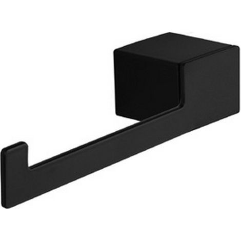 Porta rotolo gancio a sinistra in acciaio inox finitura nera opaca NUEVO-N kamalu (1/2)