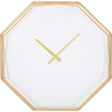 Ferretti Goldy Reloj de Pared Dorado 56 cm Octogonal