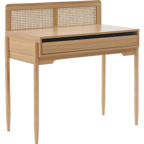 Bureau Enfant Effet chêne et cannage rotin (1/5)