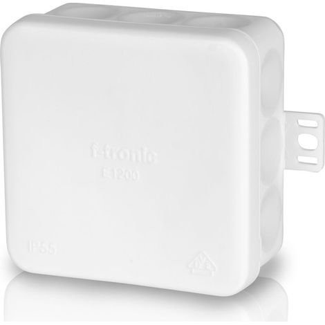 Boîte de dérivation E1200, 80x80x37 mm, blanc