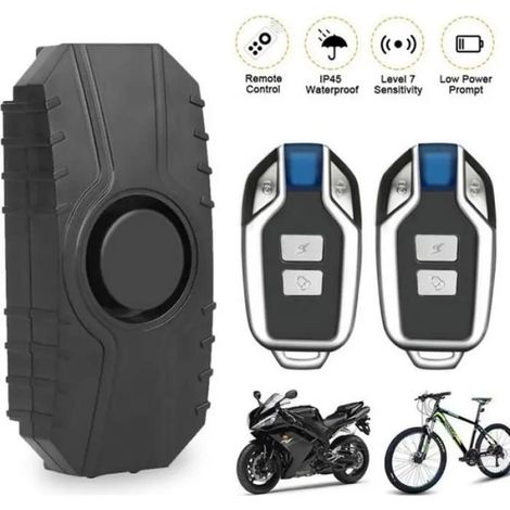 Alarme Antivol Vélo et Trottinette Sans Fil - Marque MIOLOE - Noir