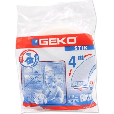 Boudin de porte en e'ponge Geko 4 m boudin de porte autocollant 20x6 mm pour portes et fenetres