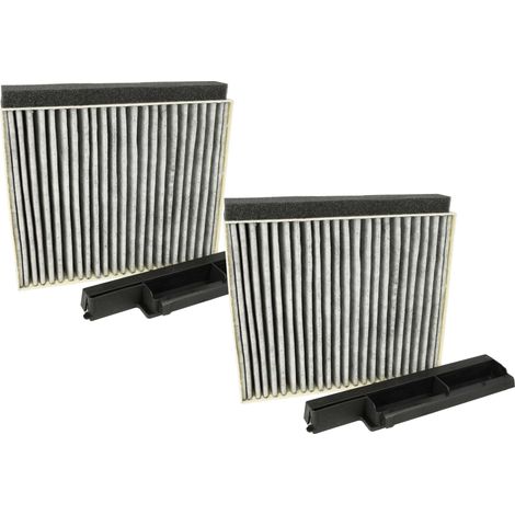 vhbw 2x Aktivkohlefilter Ersatz für Junker 11022296, 8720094253404, AS-AZKF8040, JZ51DXA0X0 für Dunstabzugshaube + Halterahmen