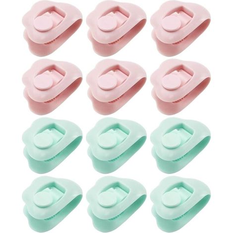 12 Bettbezugclips, Bettbezugbefestigungen – rutschfeste Bettlakenclips, Bettdeckenclips – für Bettdecken, Vorhänge, Steppdecken – verhindert das Verrutschen der Bettdecke