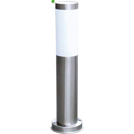 Lampione in acciaio Green Light antares e27 ø76 h.45cm silver