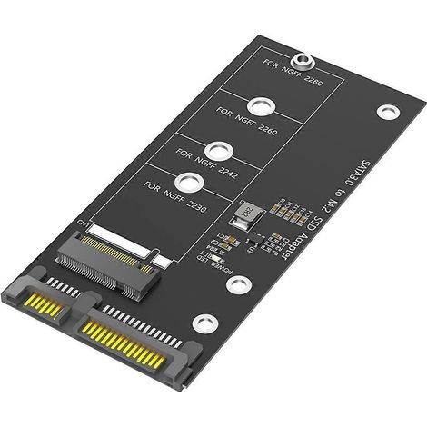 M.2 NGFF zu SATA Adapterkarte B-Key/B & M-Key SSD (Nicht für M.2 NVMe)