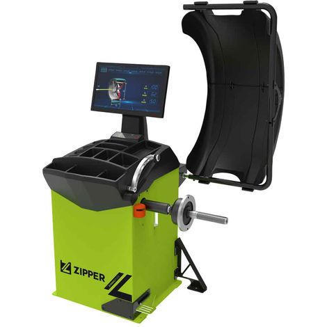 ZIPPER Equilibreuse de roues électrique professionnelle - mesure du balourd avec écran LCD inclus