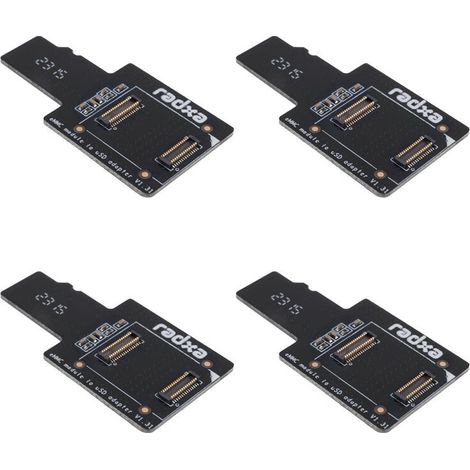 Compatibile con l'adattatore da scheda EMMC a USB a 4 porte, il modulo da EMMC a USB (MicroSD), adatto per ROCK PI 4A/4B (1/3)