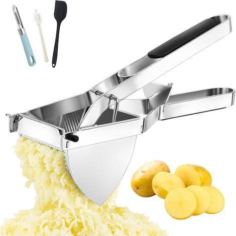 Presse-Purée - 1 Unité - Acier Inoxydable - Grande Capacité 650 ml - Cuisine Professionnelle et Bébé - 29 cm (1/5)