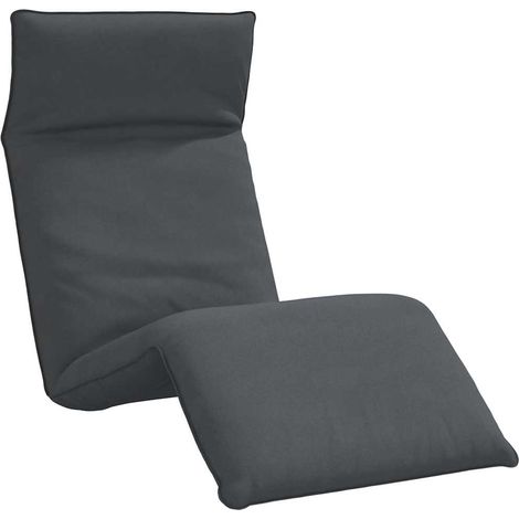 Chaise longue  Transat  Bain de soleil pliante anthracite 175x54x8,5 cm tissu oxford (1/5)