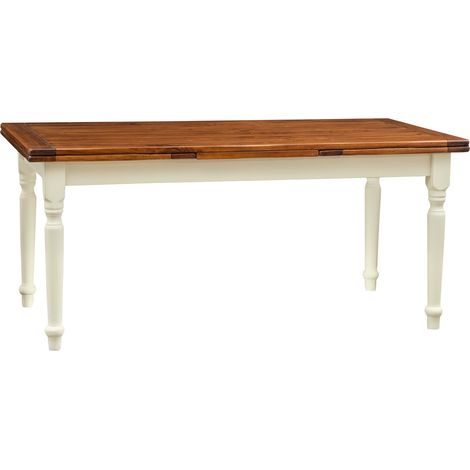 Ausziehbarer Esstisch 180 x 90 cm, Küchentisch aus Massivholz, rechteckiger Tisch, Esstisch aus Holz, hergestellt in Italien