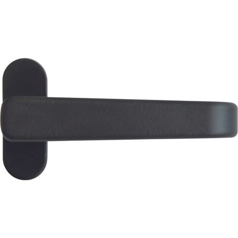 MANIGLIETTA IN ALLUMINIO VERNICIATO NERO- - mm.118x34h. - 5 pezzi