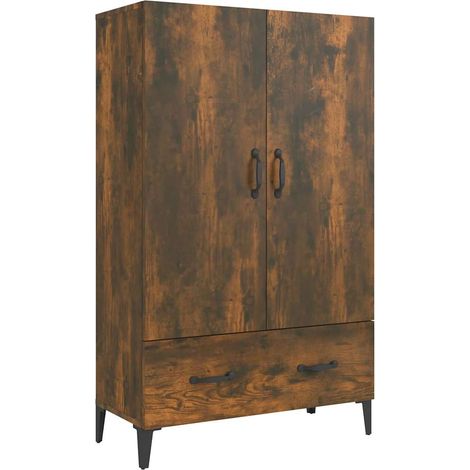 Maison Exclusive - Credenza Rovere Fumo 70x31x115 cm in Legno Multistrato (1/5)