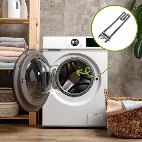 Resistance Lave-Linge 2000 W Longueur 255 mm Profondeur Immersion 220 mm Thermostat Integre ×1 (1/4)