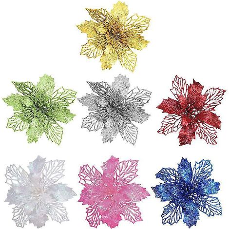 7-teiliger Anhänger aus Kunststoffblumen