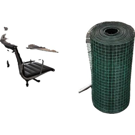 Drahtzaun, verzinkter Stahl, PVC-beschichtet, Grün (1/2)