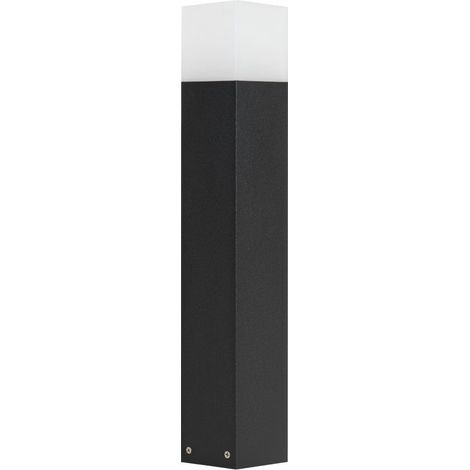 Paletto luce 58cm E27 nero IP44 SU-MA Cube CB-580 esterno (1/5)
