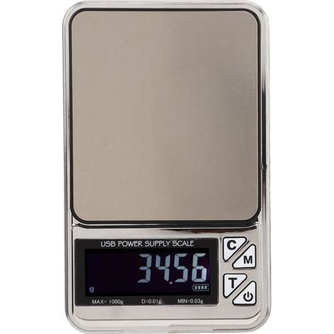 Flache elektronische USB-Waage für Schmuck, Küche, Kaffee und Lebensmittel, 200 mAh Kapazität (1/5)