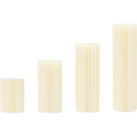 Supporto per fiori, design pieghevole, struttura robusta, bianco latte (1/2)