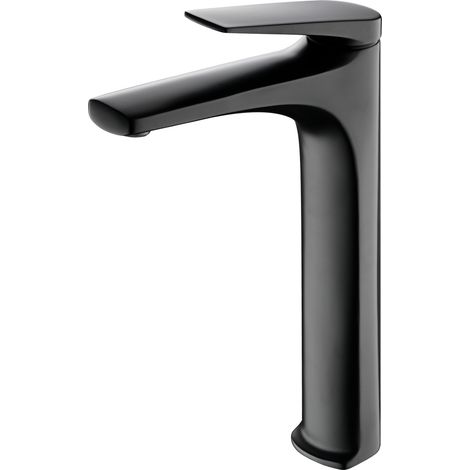 Monomando lavabo alto Delos negro mate