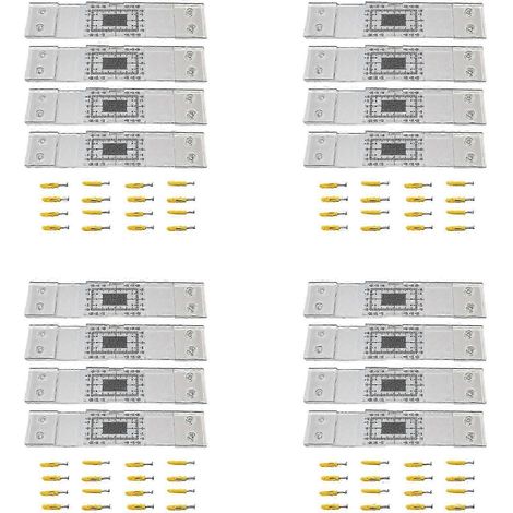 Jeu de 16 jauges d'épaisseur, étalon de surveillance et d'enregistrement des fissures et indicateurs de fissures d'angle EK (1/5)
