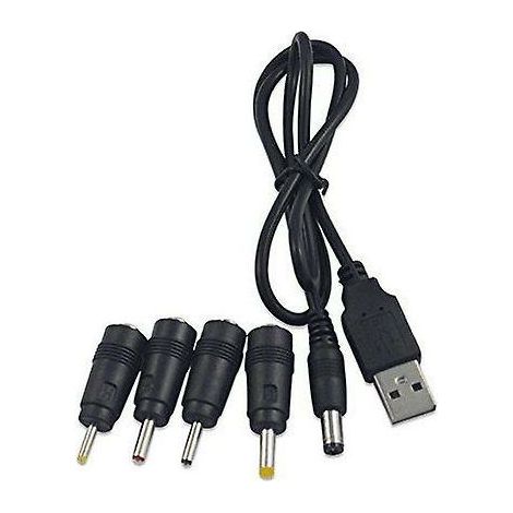 Universelles DC-zu-USB 2.0 2.5 3.0 4.0 5.5 5-in-1-Multi-Ladekabel