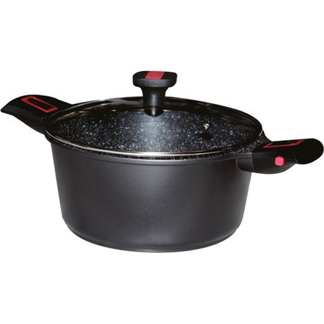 Faitout 26 Cm Avec Couvercle - Granit Pro - Baumalu