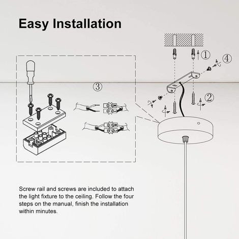 Suspension Lampe Métal - Douille E27 - Câble Réglable 100 cm / 150 cm - Pour Éclairage Plafond - 1 Pièce (1/5)