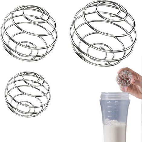 Mélangeur anti-grumeaux pour biberon, 3 pièces, boule shaker, agitateur pour boissons, 3 tailles. (1/5)