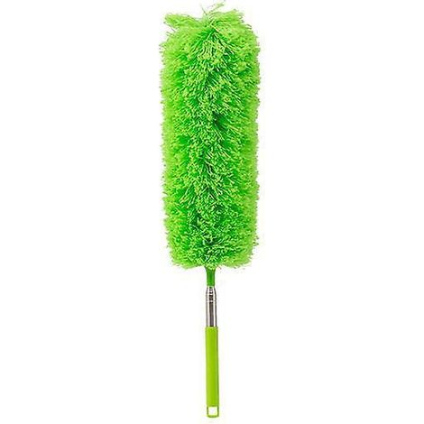 vert-plumeau Tlescopique Avec 1 Ttes De Plumeau, Plumeau Lavable En Microfibre, Plumeau Poussire Avec 135cm Poigne Extensible, Pour Liminer La To (1/5)