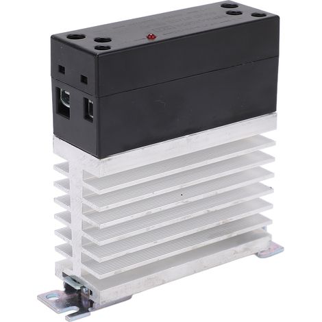 Relais statique 25A LK25DA dissipation thermique optimisée, rail DIN, 24-480VAC, résistant à la corrosion, DC-AC, usage industriel. (1/5)
